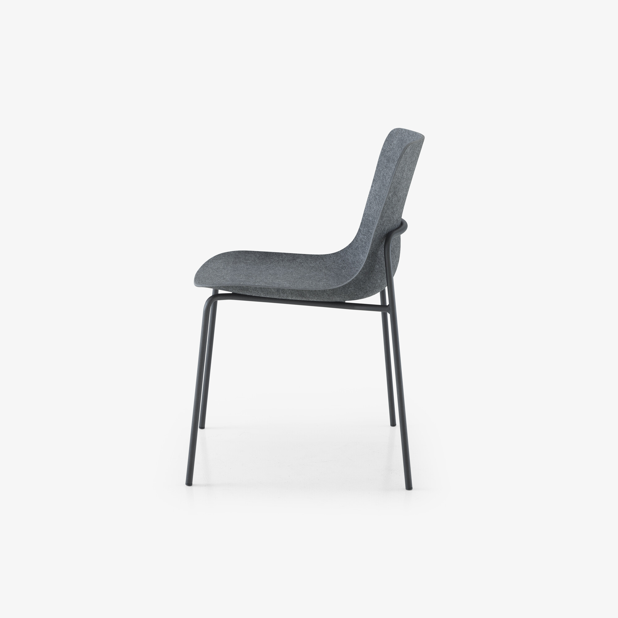 Ettoriano Dining chair anthracite metal base